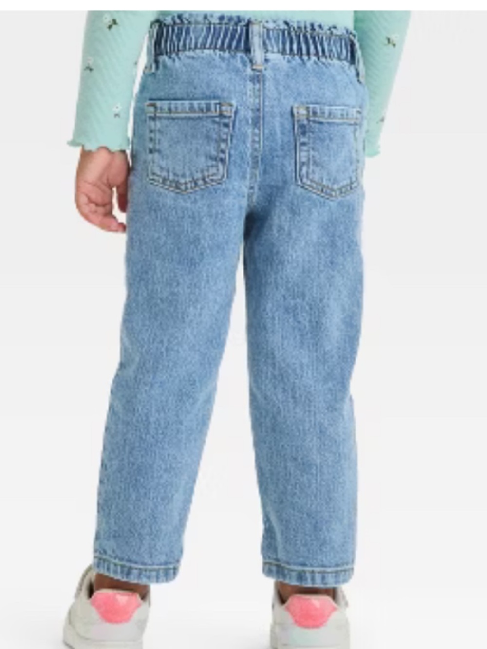 Cat & Jack Light Wash Relaxed Fit Denim Jeans sz 2T EUC - Picture 2 of 12